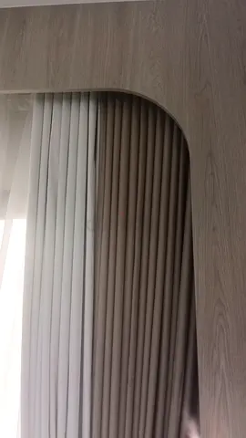 Set of Double Layer Curtains (Sheer + Blackout) - Neutral Beige