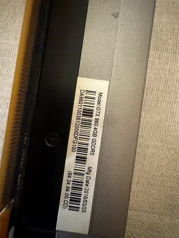 GTX 980 4GB GDDR5 Graphics Card
