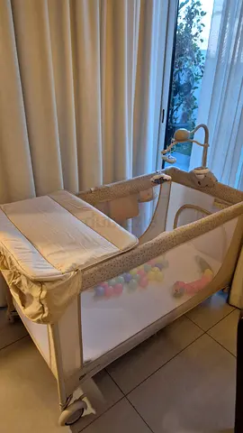 Portable baby playpen / pack n play with changing station and mobile