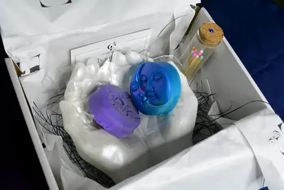 Luxury Handmade decorative candles set with holder and accessories