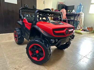 Red Electric Ride-On Jeep for Kids - 2-Seater