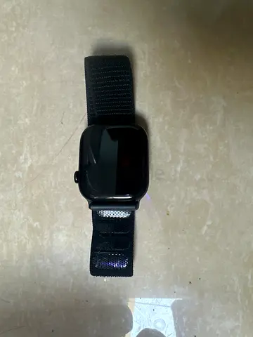 Used Apple Watch (black) with nylon sport loop - good condition