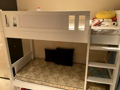 bunk bed with mattress (urgent sale)