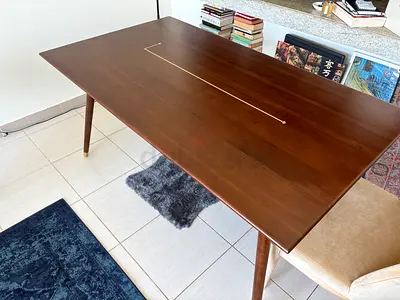 Walnut dining table
