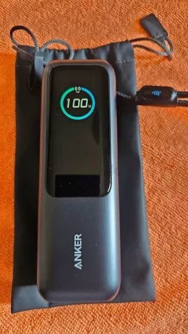 Anker Power Bank with Digital Display and Travel Pouch