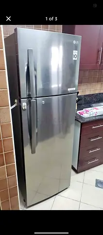 LG Stainless Steel Top Freezer Refrigerator - 2 Door, Good Condition