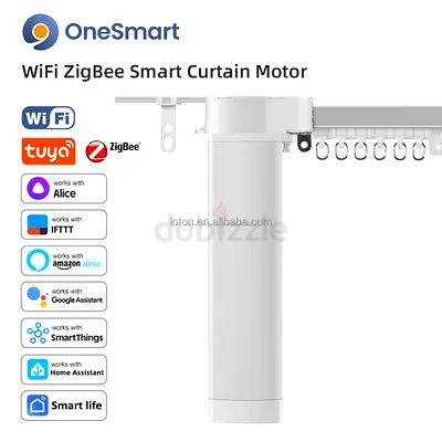 OneSmart WiFi  ZigBee Smart Curtain Motor (Works with Tuya/Alexa/Google)
