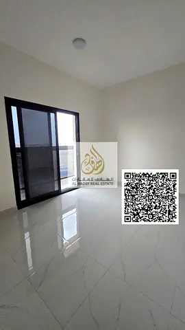 One bedroom and living room in Al-Aliya on the main street, brand new building, first occupancy, 2 bathrooms and balcony, rent 33,000 in 4 installment