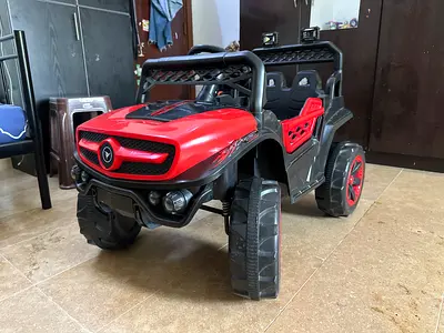 Red Electric Ride-On Jeep for Kids - 2-Seater