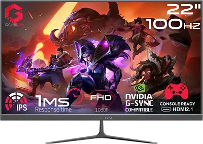 Gameon 22 inch FHD IPS Gaming Monitor - 100Hz, GOES22FHD100IPS