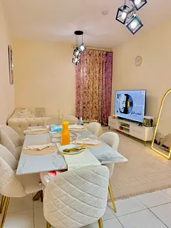 Furnished 1BHK in Rolla, Sharjah | Clean and tidy furnishings | Central AC | Fully equipped with all