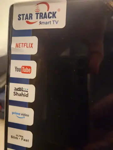 43 Smart TV with Star Track smart TV apps (Netflix, YouTube, Shahid, Prime Video)