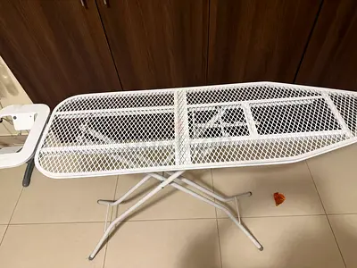 Sturdy Metal Ironing Board with Sleeve Rest