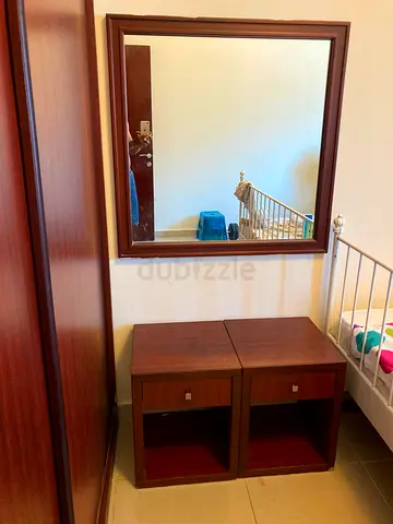 Mirror with 2 small tables, 75AED