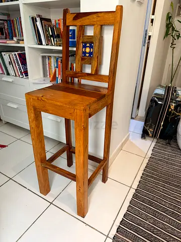 Handcrafted Mango Wood Bar Stool