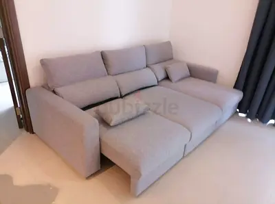 Ikea Eskelstuna L shape sofa bed Gray Excellent Condition