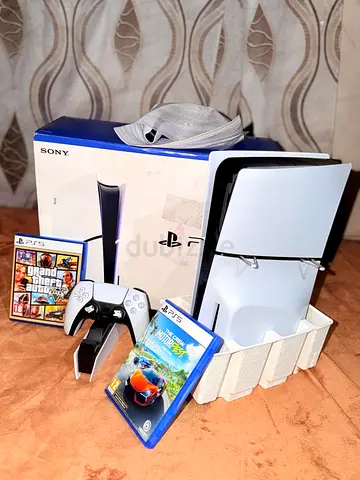 PlayStation 5 Console Bundle with 2 Controllers and 2 Games And hand-controlled charging