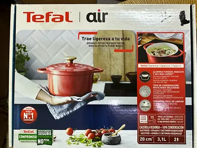 Tefal Air 20cm Ceramic Covered Casserole Pot - 3.1L