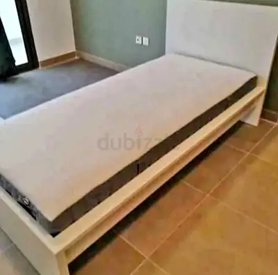 Malam single  bed 90/200cm bed and Ikea mattress is available in excellent condition,