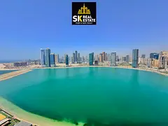 🌟 Premium 2BHK on Corniche | Panoramic Sea View | Brand New Unit | Balcony | Store Room | Free Pa