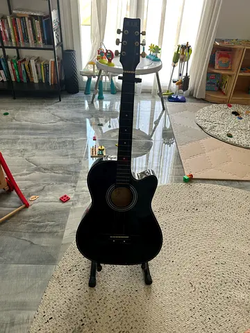 Acoustic Guitar - With Stand and Accessories