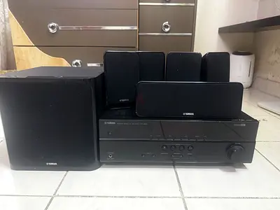 Yamaha 5.1 Home Theater Receiver with Subwoofer and Satellite Speakers