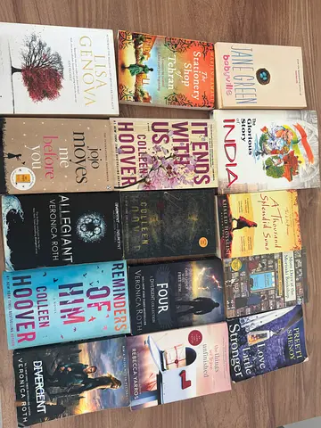 Mixed Fiction  Nonfiction Book Lot — 14 Paperback Titles (Colleen Hoover, Veronica Roth, Jojo Moyes