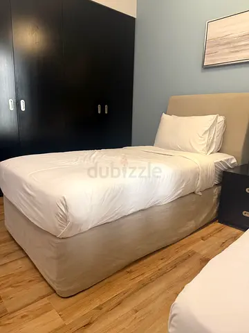 Queen bed with mattress and headboard - good condition