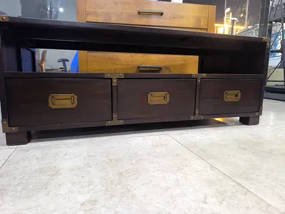 Dark brown coffee with 3 Drawers