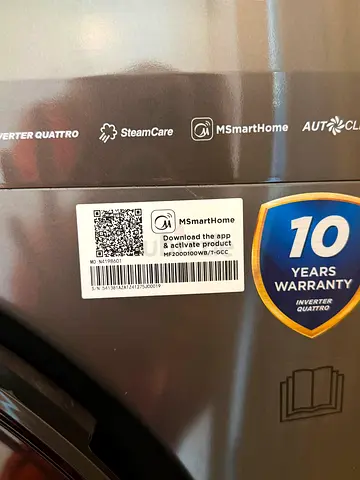 Midea front-load washing machine (10-year inverter warranty) - Gray