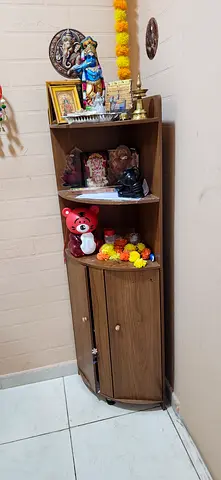 Wooden Corner Cabinet and Display Unit