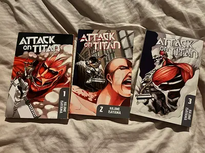 attack on titan manga vols 1 to 3