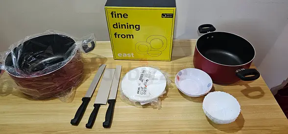 New plates and utensils for sale
