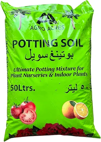 Agro Acres Potting Soil 50L - Ultimate Potting Mix for Indoor  Nursery Plants