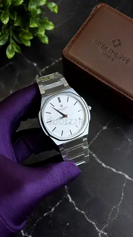 Patek Philippe style stainless steel mens wristwatch - automatic