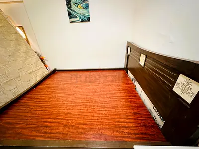 Queen Size Wooden Bed Frame with Headboard - Good Condition