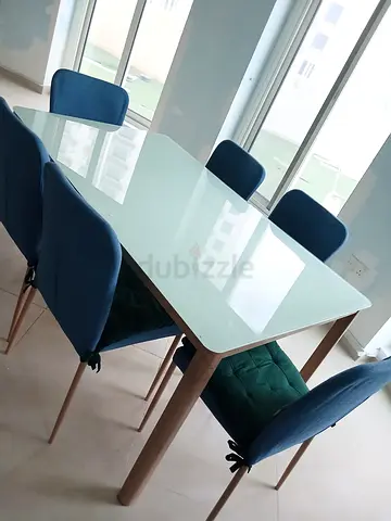 6-Seater Dining Table with Chairs - Good Condition