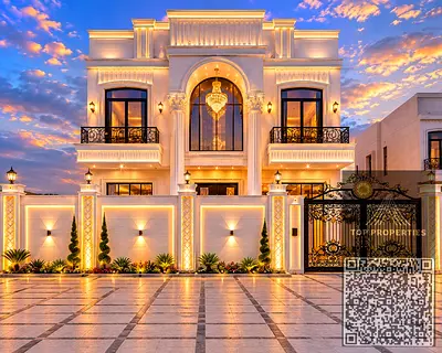 Luxury classic villa for sale in Al Helio, Ajman - 15m front setback and freehold for life