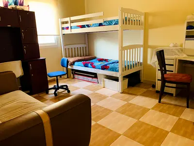 IKEA bunk bed with ladder