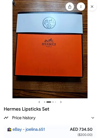 Hermes Lipstick Set (5-piece) - New in Box.