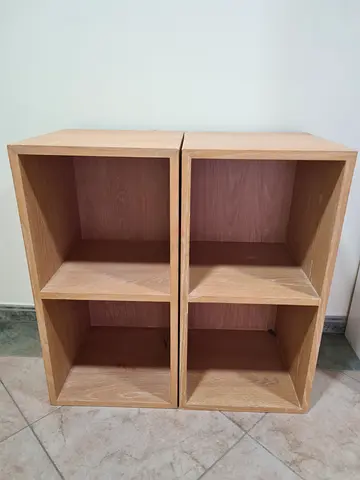 TwooModern Wooden Cube Shelves