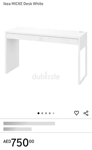 IKEA MICKE White Desk - Compact Study Table