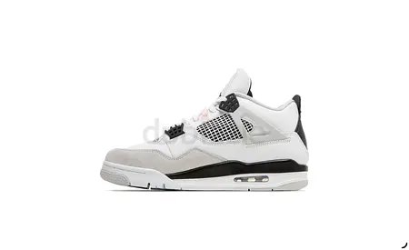 White and Grey Air Jordan 6 Style Sneakers - Size : UK:3.5/BR:3.4/EUR:36/cm:23
