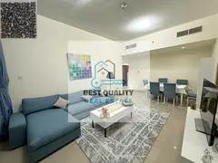 Furnished 2-bedroom apartment for monthly rent on Ajman Corniche, first tenant, very clean furniture