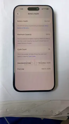 iPhone 17 Pro 256 GB TDRA - 100% Battery Capacity, Like New