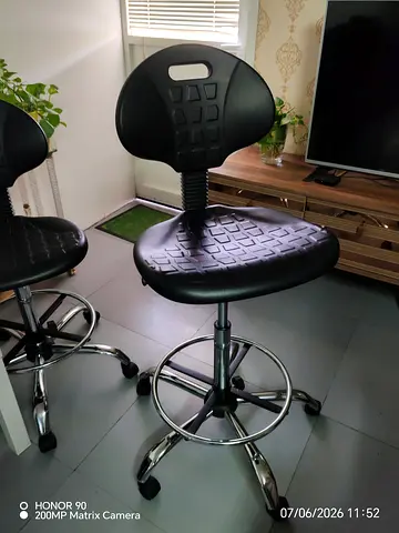 Polyurethane Draughtsman Chair with Gas Lift and Height