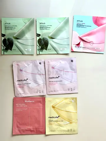 All masks - Anua, Medicube, Bioderma - Overnight Gel Face Masks - 50 aed