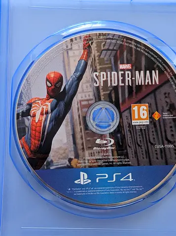 PS4 Marvels Spider-Man (Blu-ray Game Disc) - Good Condition