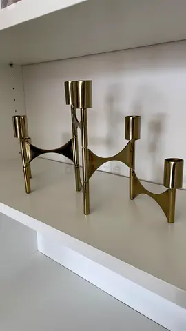 Golden Candle Holder