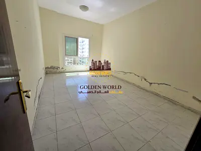 Spacious 1BHK in Al Majaz 2 with open view, 2 bathrooms, bright layout, near Dubai exit and services. Rent AED 35,000 yearly.